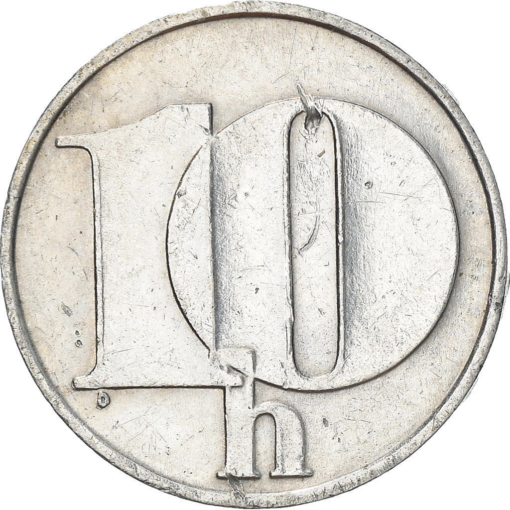 Moneta, Cecoslovacchia, 10 Haleru, 1992, MB+, Alluminio, KM:146