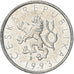 Münze, Tschechische Republik, 10 Haleru, 1993, SS+, Aluminium, KM:6