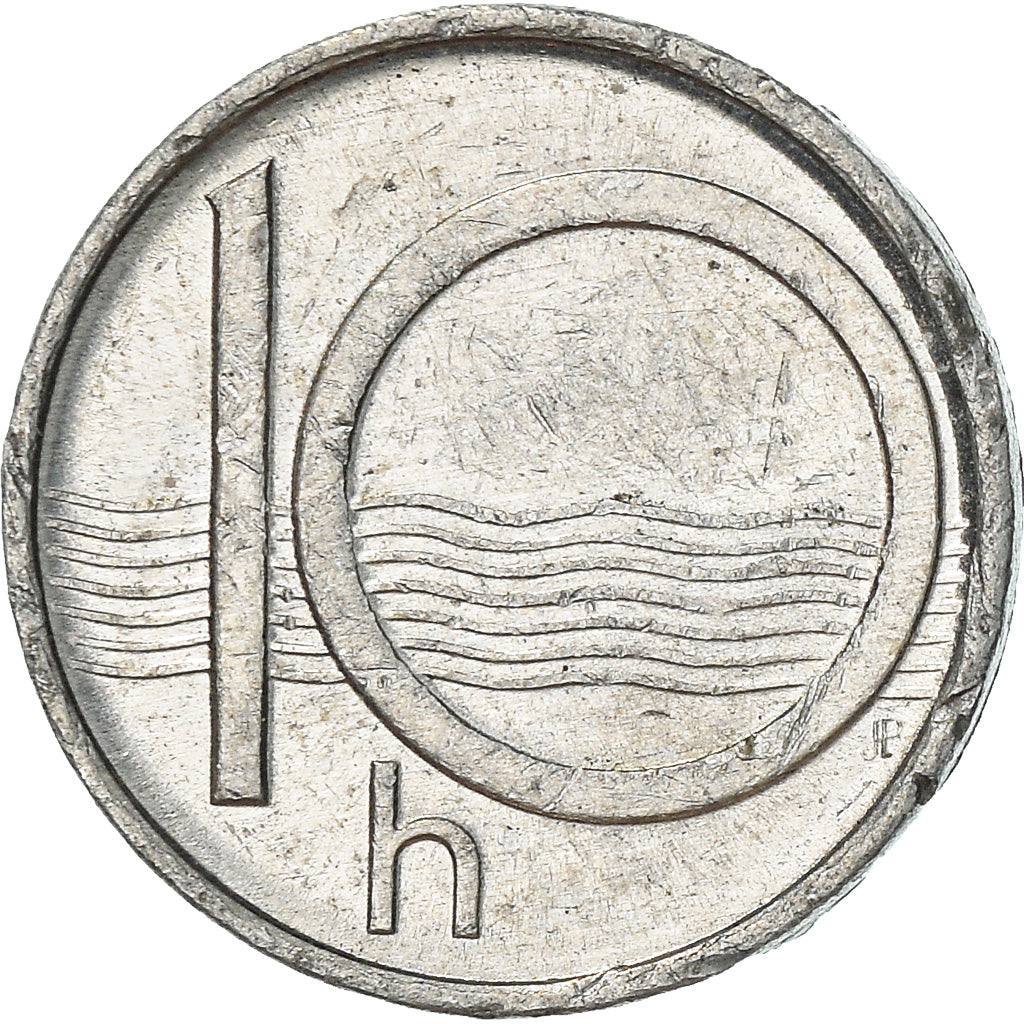 Monnaie, République Tchèque, 10 Haleru, 1996, TB+, Aluminium, KM:6