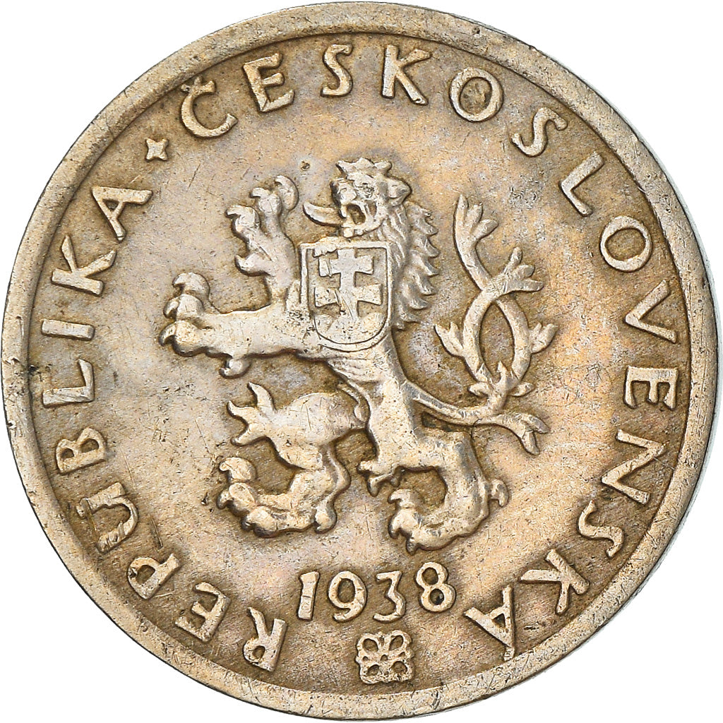 Moneta, Cecoslovacchia, 20 Haleru, 1938, MB+, Rame-nichel, KM:1