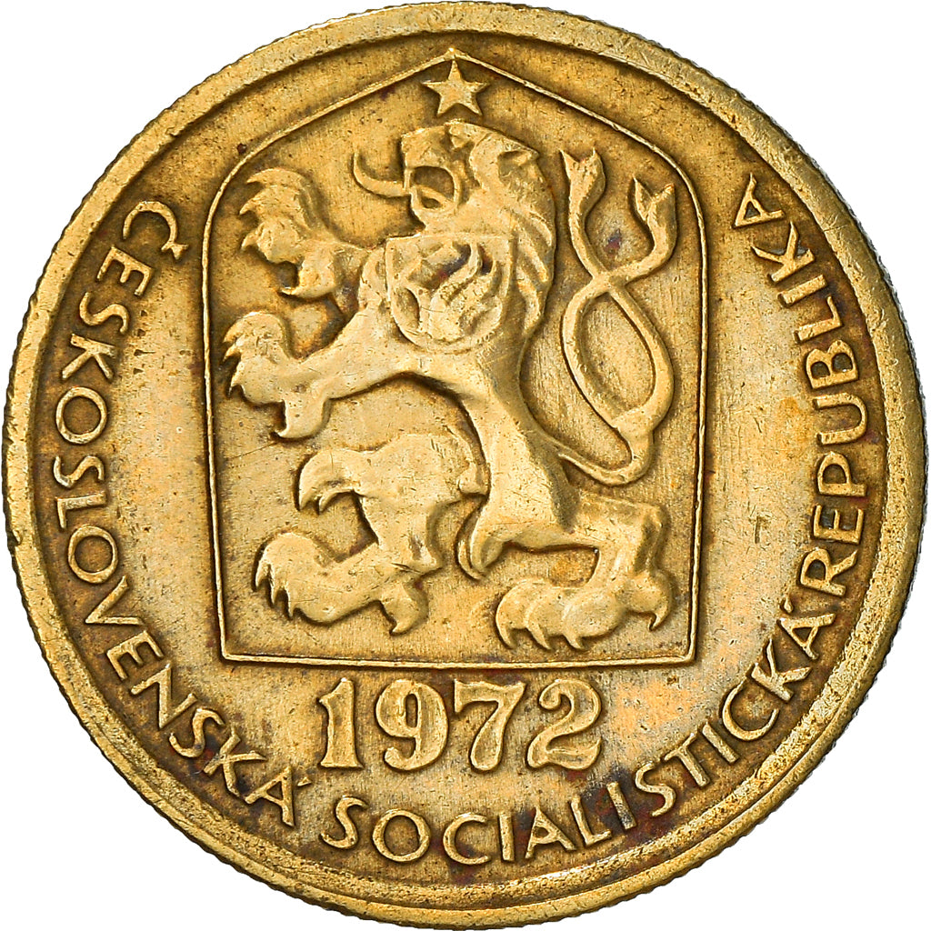 Moneta, Cecoslovacchia, 20 Haleru, 1972, MB+, Nichel-ottone, KM:74