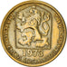 Moneda, Checoslovaquia, 20 Haleru, 1973, BC+, Níquel - latón, KM:74