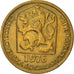 Moneda, Checoslovaquia, 20 Haleru, 1976, MBC+, Níquel - latón, KM:74
