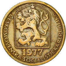 Moneta, Cecoslovacchia, 20 Haleru, 1977, MB, Nichel-ottone, KM:74