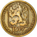 Moneta, Cecoslovacchia, 20 Haleru, 1977, MB, Nichel-ottone, KM:74