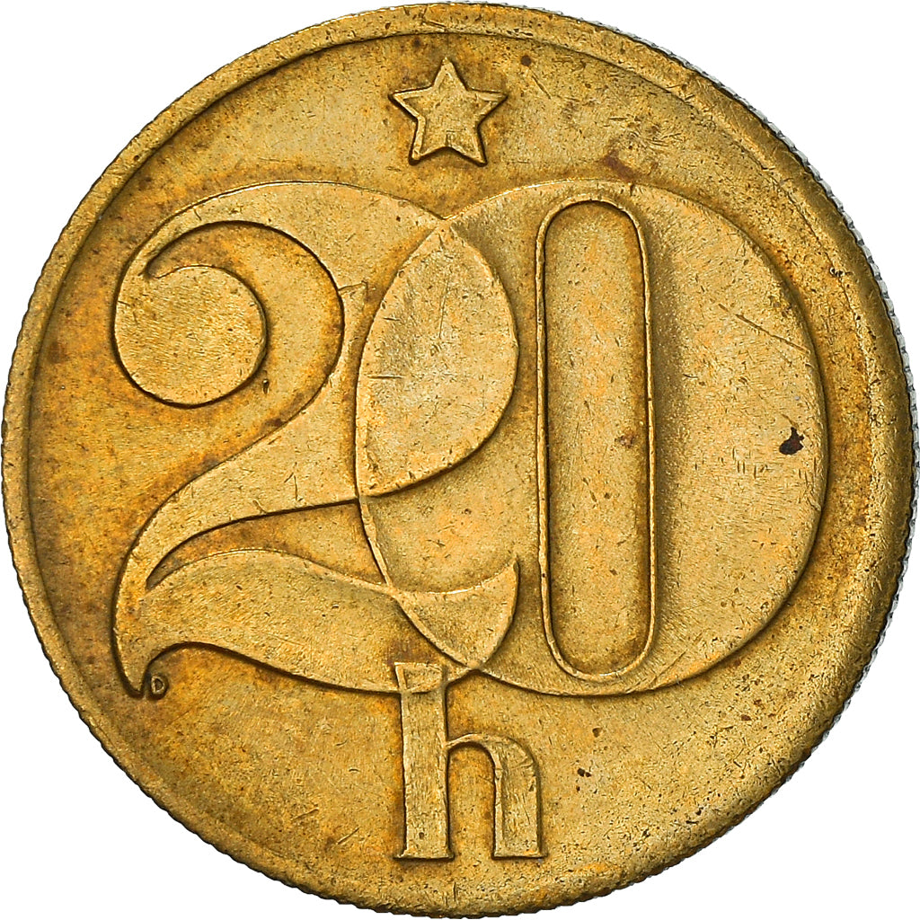 Moneta, Cecoslovacchia, 20 Haleru, 1985, BB, Nichel-ottone, KM:74