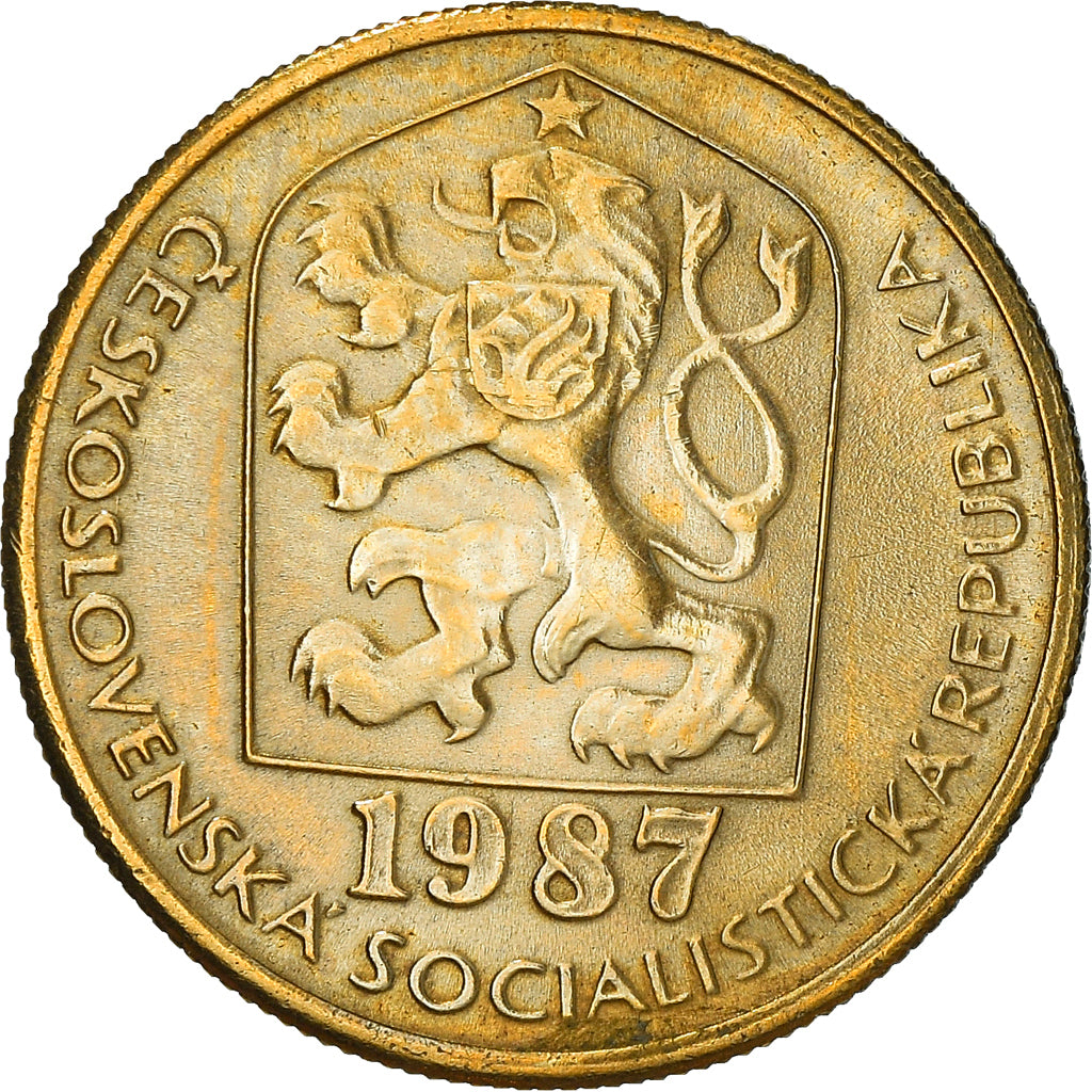 Moneta, Cecoslovacchia, 20 Haleru, 1987, BB+, Nichel-ottone, KM:74
