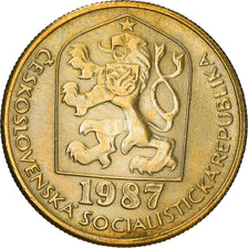Moneta, Cecoslovacchia, 20 Haleru, 1987, BB+, Nichel-ottone, KM:74