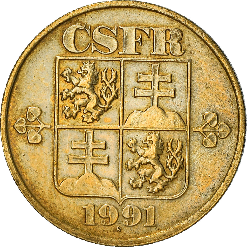 Monnaie, Tchécoslovaquie, 20 Haleru, 1991, TB+, Aluminum-Bronze, KM:143