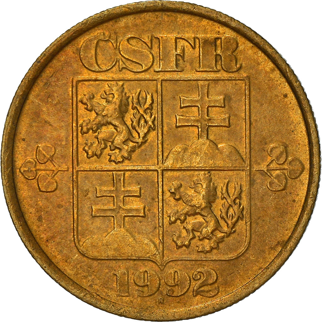 Moneta, Cecoslovacchia, 20 Haleru, 1992, BB, Alluminio-bronzo, KM:143