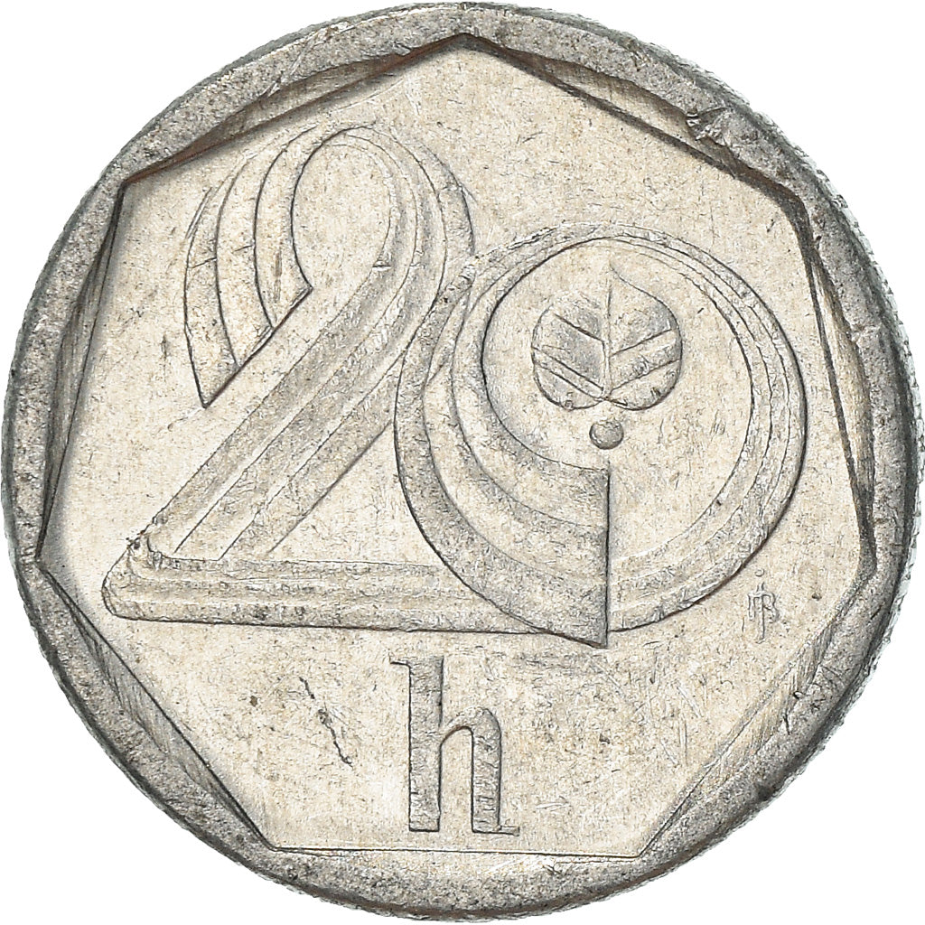 Monnaie, République Tchèque, 20 Haleru, 1995, TTB+, Aluminium, KM:2.1