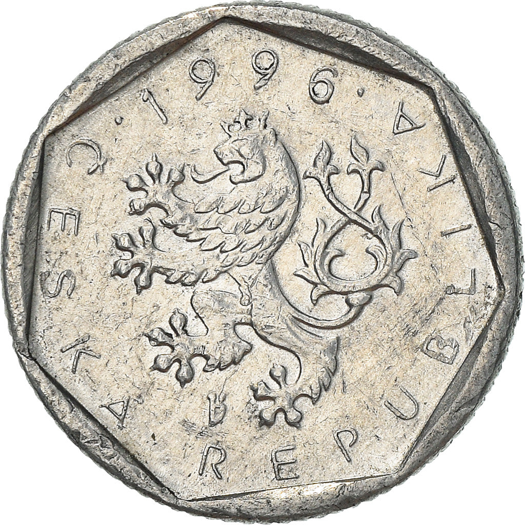 Moneta, Repubblica Ceca, 20 Haleru, 1996, BB+, Alluminio, KM:2.1