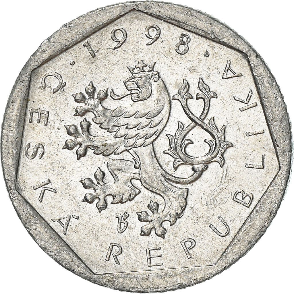 Munten, Tsjechische Republiek, 20 Haleru, 1998, Jablonec nad Nisou, ZF+