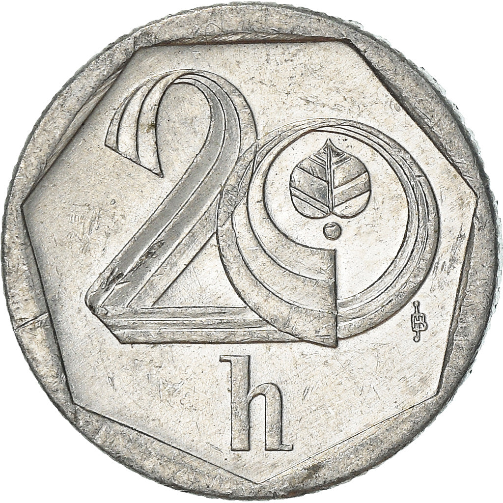 Munten, Tsjechische Republiek, 20 Haleru, 1998, Jablonec nad Nisou, ZF+