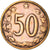 Moneta, Czechosłowacja, 50 Haleru, 1963, VF(20-25), Bronze, KM:55.1