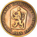 Moneta, Cecoslovacchia, 50 Haleru, 1969, MB+, Bronzo, KM:55.1