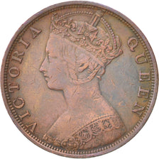 HONG KONG, Cent, 1881, KM #4.3, EF(40-45), Bronze, 27.6, 7.25