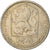 Moneta, Czechosłowacja, 50 Haleru, 1978, VF(30-35), Miedź-Nikiel, KM:89
