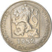 Münze, Tschechoslowakei, 50 Haleru, 1982, S+, Copper-nickel, KM:89