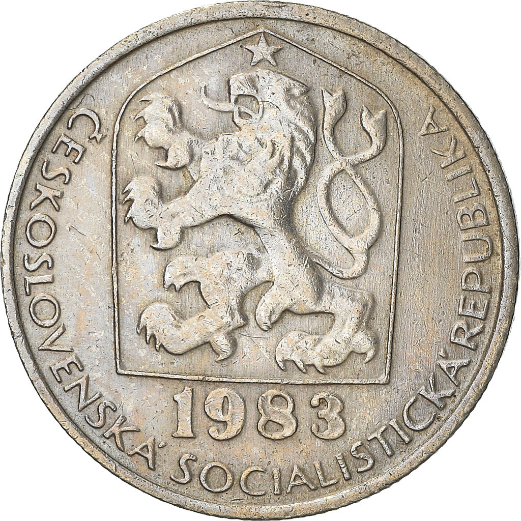 Moneta, Cecoslovacchia, 50 Haleru, 1983, MB+, Rame-nichel, KM:89