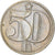 Moneta, Czechosłowacja, 50 Haleru, 1983, VF(30-35), Miedź-Nikiel, KM:89