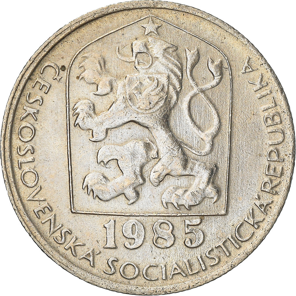 Munten, Tsjecho-Slowakije, 50 Haleru, 1985, ZF+, Copper-nickel, KM:89