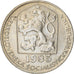 Coin, Czechoslovakia, 50 Haleru, 1985, AU(50-53), Copper-nickel, KM:89