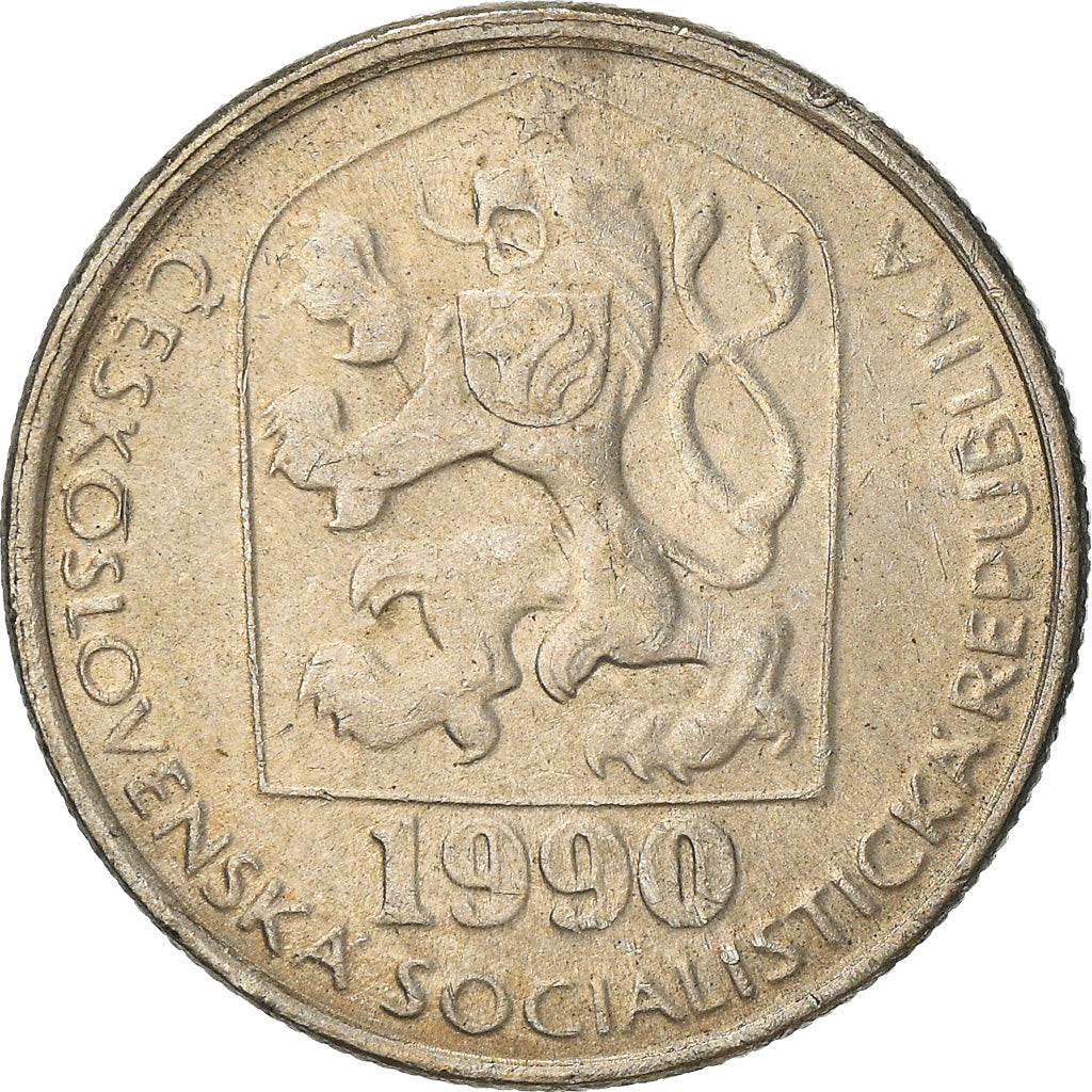 Monnaie, Tchécoslovaquie, 50 Haleru, 1990, TTB+, Copper-nickel, KM:89