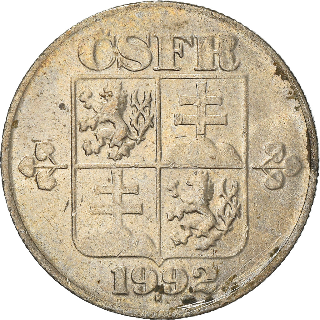Moneta, Cecoslovacchia, 50 Haleru, 1992, BB, Rame-nichel, KM:144