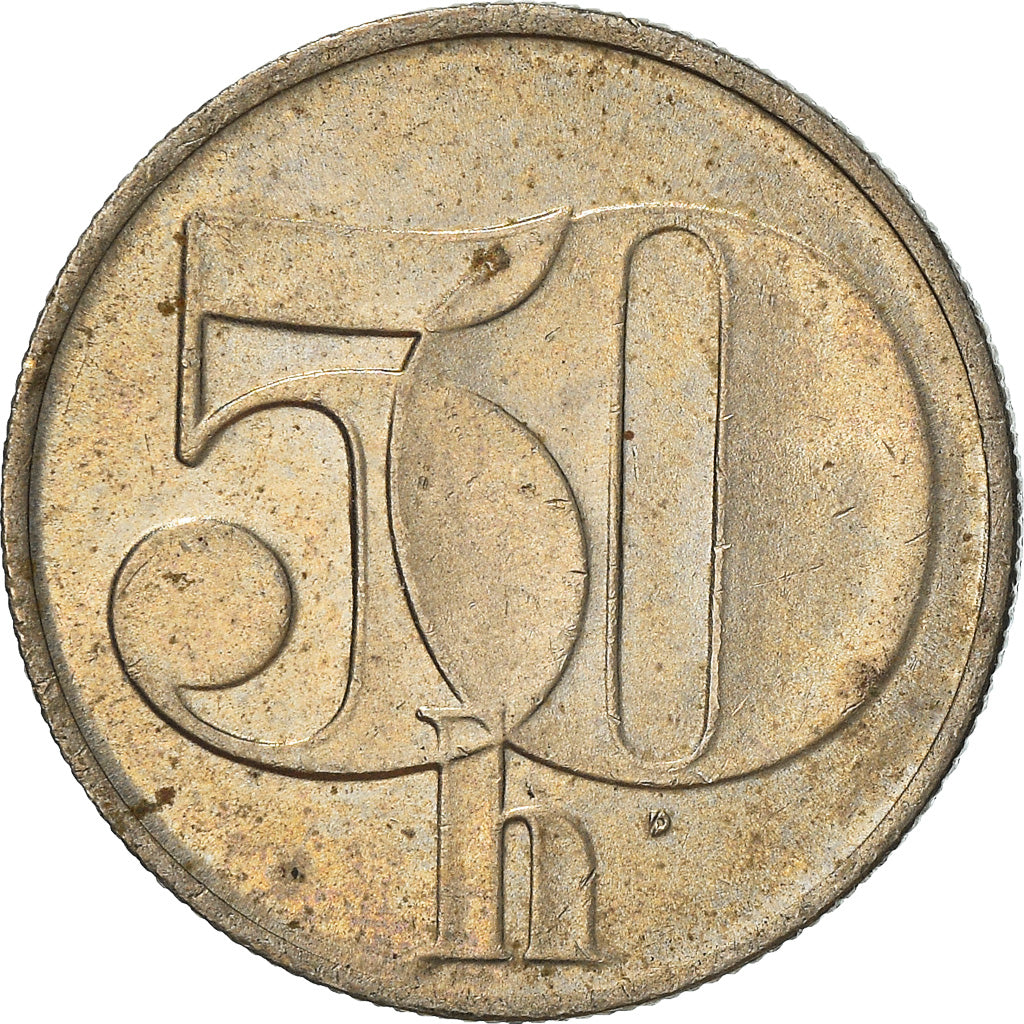 Moneta, Cecoslovacchia, 50 Haleru, 1992, BB, Rame-nichel, KM:144