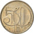 Coin, Czechoslovakia, 50 Haleru, 1992, EF(40-45), Copper-nickel, KM:144