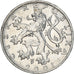 Moneda, República Checa, 50 Haleru, 2001, MBC+, Aluminio, KM:3.1