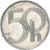 Moneta, Repubblica Ceca, 50 Haleru, 2001, BB+, Alluminio, KM:3.1