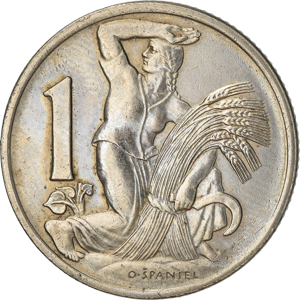 Münze, Tschechoslowakei, Koruna, 1922, SS+, Copper-nickel, KM:4