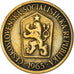 Münze, Tschechoslowakei, Koruna, 1965, S, Aluminum-Bronze, KM:50