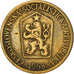 Münze, Tschechoslowakei, Koruna, 1968, S+, Aluminum-Bronze, KM:50