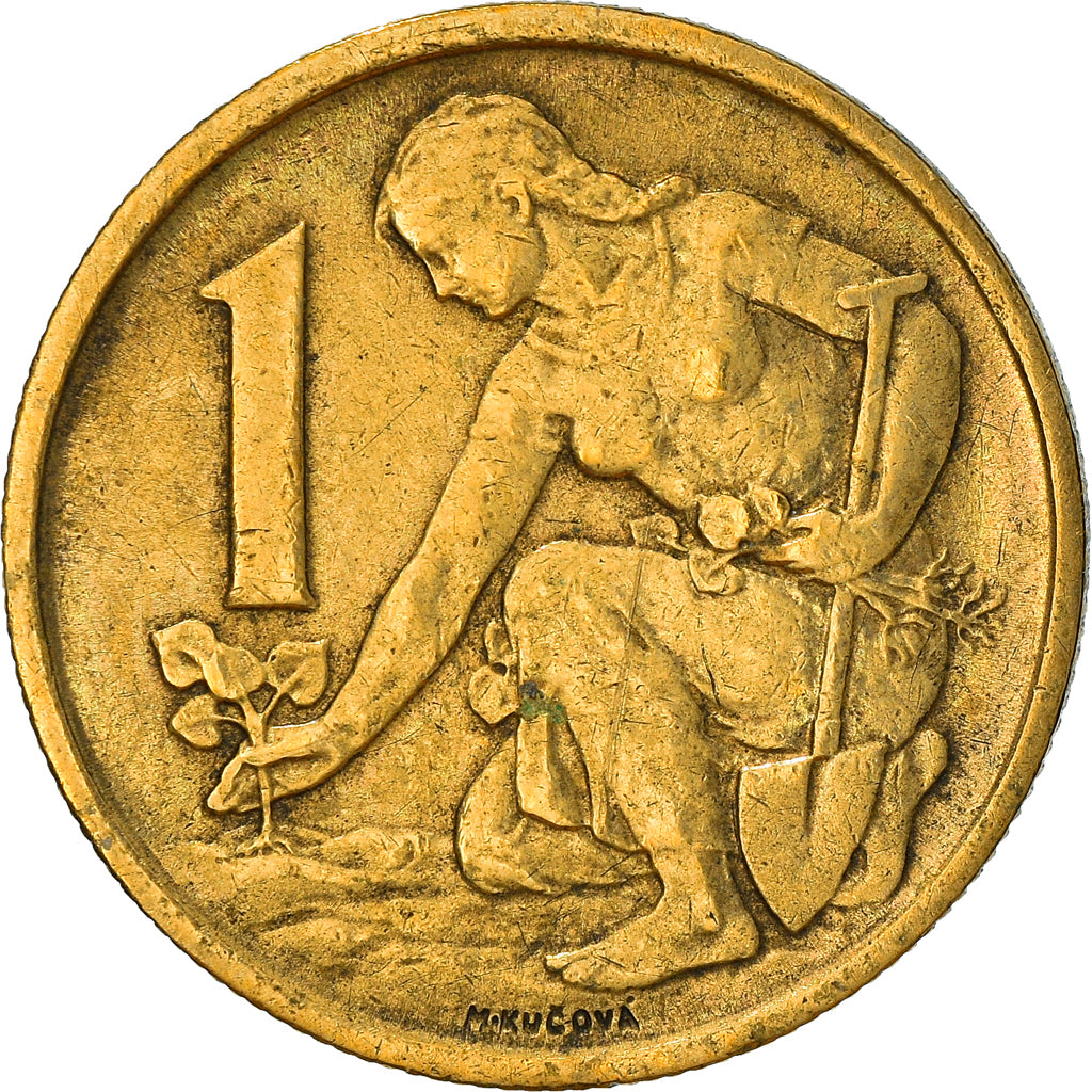 Moneta, Cecoslovacchia, Koruna, 1979, BB, Alluminio-bronzo, KM:50