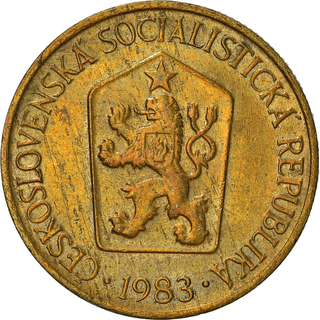 Munten, Tsjecho-Slowakije, Koruna, 1983, ZF+, Aluminum-Bronze, KM:50