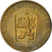 Monnaie, Tchécoslovaquie, Koruna, 1986, TTB+, Aluminum-Bronze, KM:50