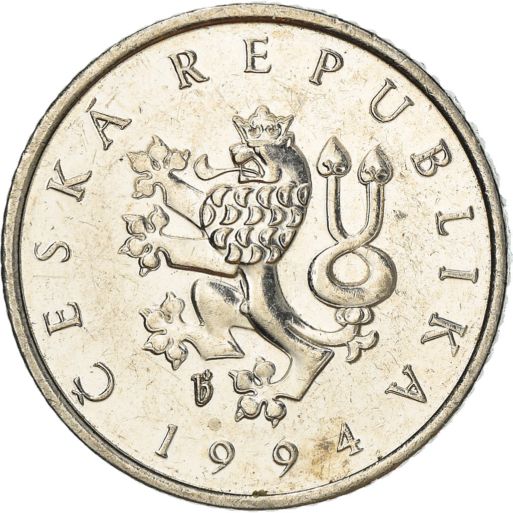 Monnaie, République Tchèque, Koruna, 1994, TB+, Nickel plated steel, KM:7