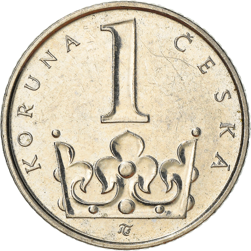 Moneta, Repubblica Ceca, Koruna, 2002, MB+, Acciaio placcato nichel, KM:7