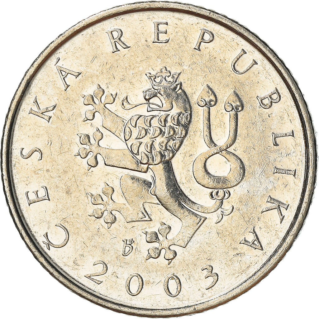 Monnaie, République Tchèque, Koruna, 2003, TB+, Nickel plated steel, KM:7