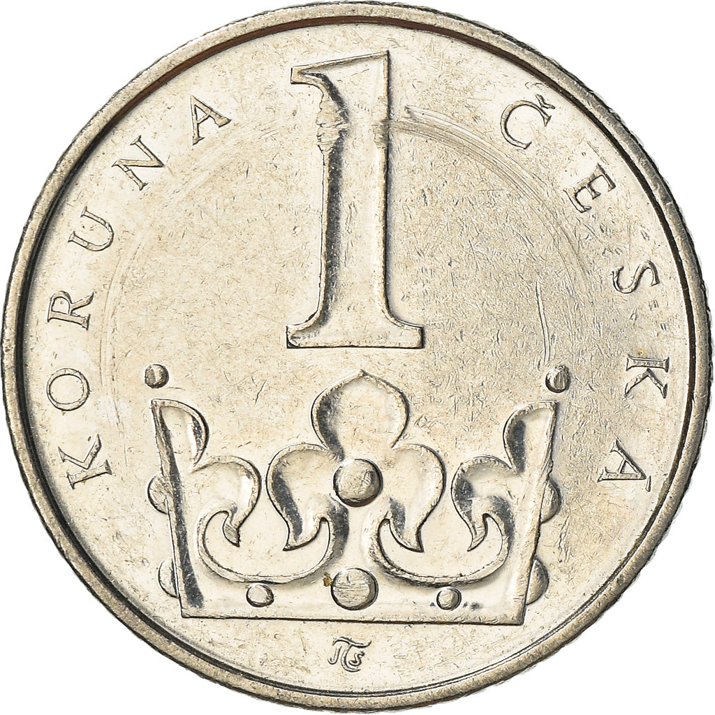 Monnaie, République Tchèque, Koruna, 2003, TB+, Nickel plated steel, KM:7