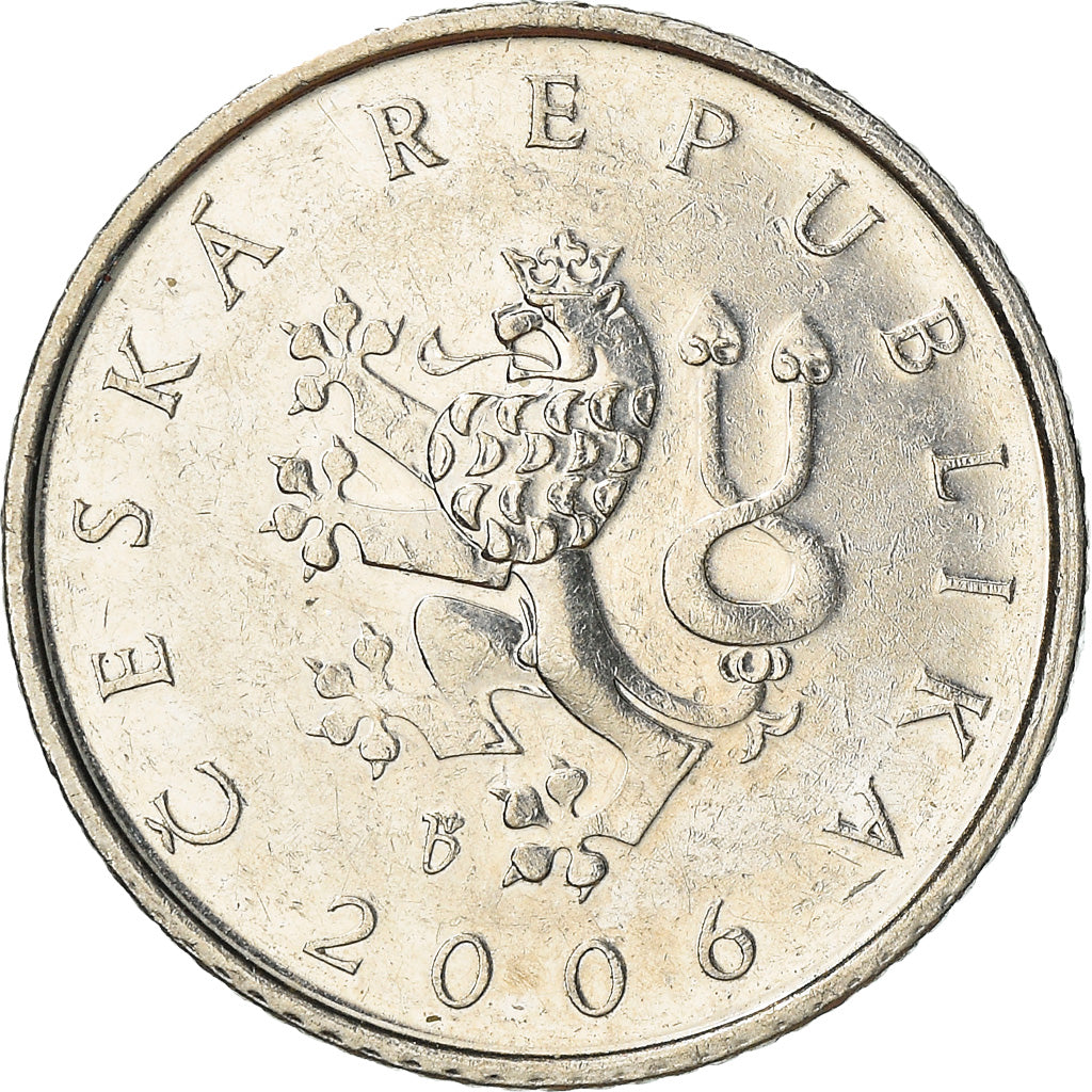 Coin, Czech Republic, Koruna, 2006, VF(30-35), Nickel plated steel, KM:7