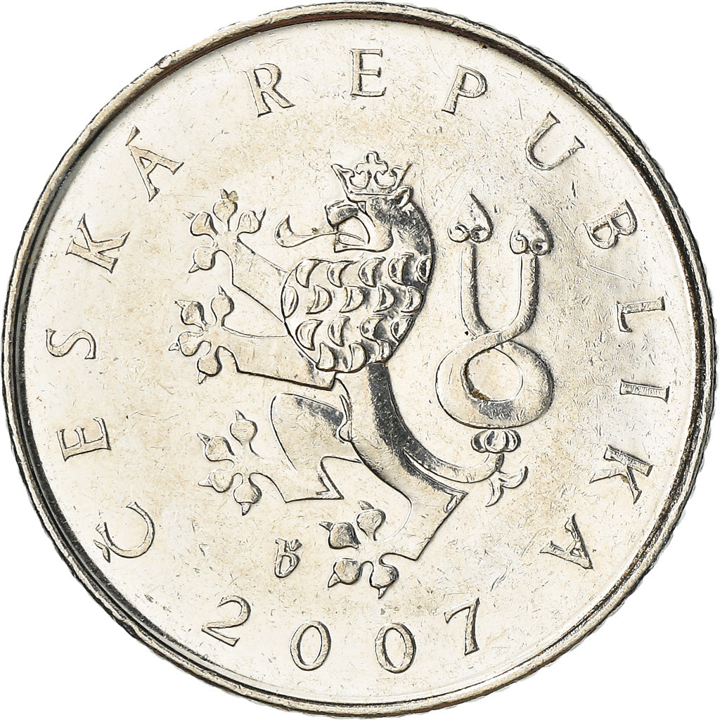 Monnaie, République Tchèque, Koruna, 2007, TTB, Nickel plated steel, KM:7