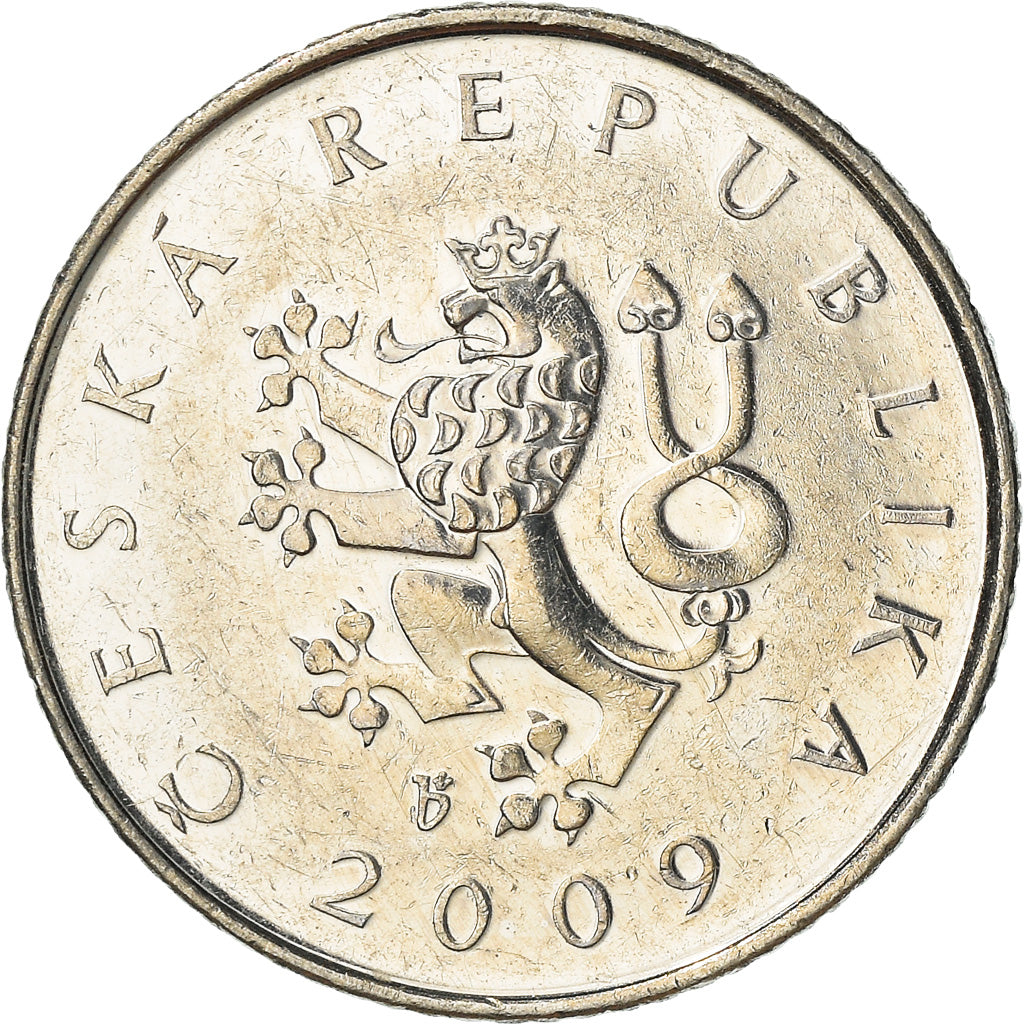 Monnaie, République Tchèque, Koruna, 2009, TTB, Nickel plated steel, KM:7