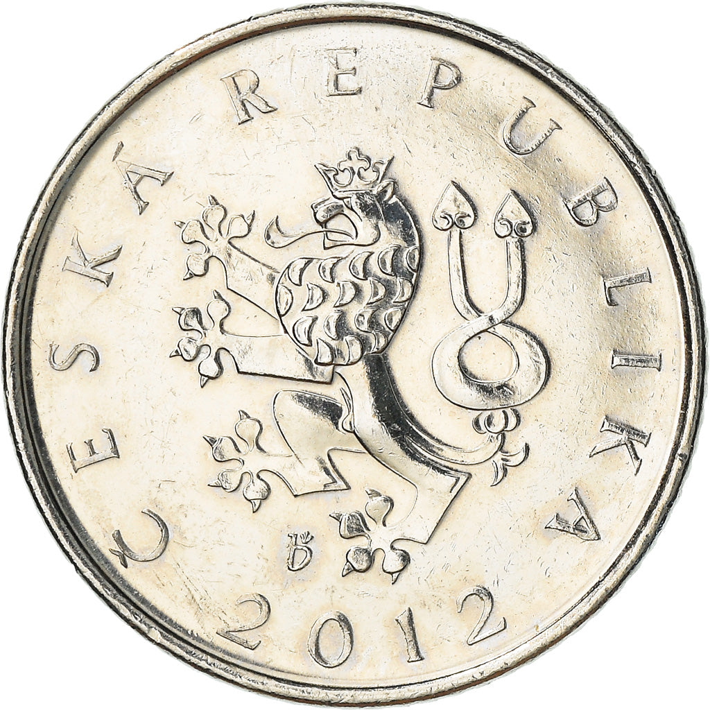 Munten, Tsjechische Republiek, Koruna, 2012, ZF, Nickel plated steel, KM:7