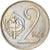 Moneda, Checoslovaquia, 2 Koruny, 1985, BC+, Cobre - níquel, KM:75