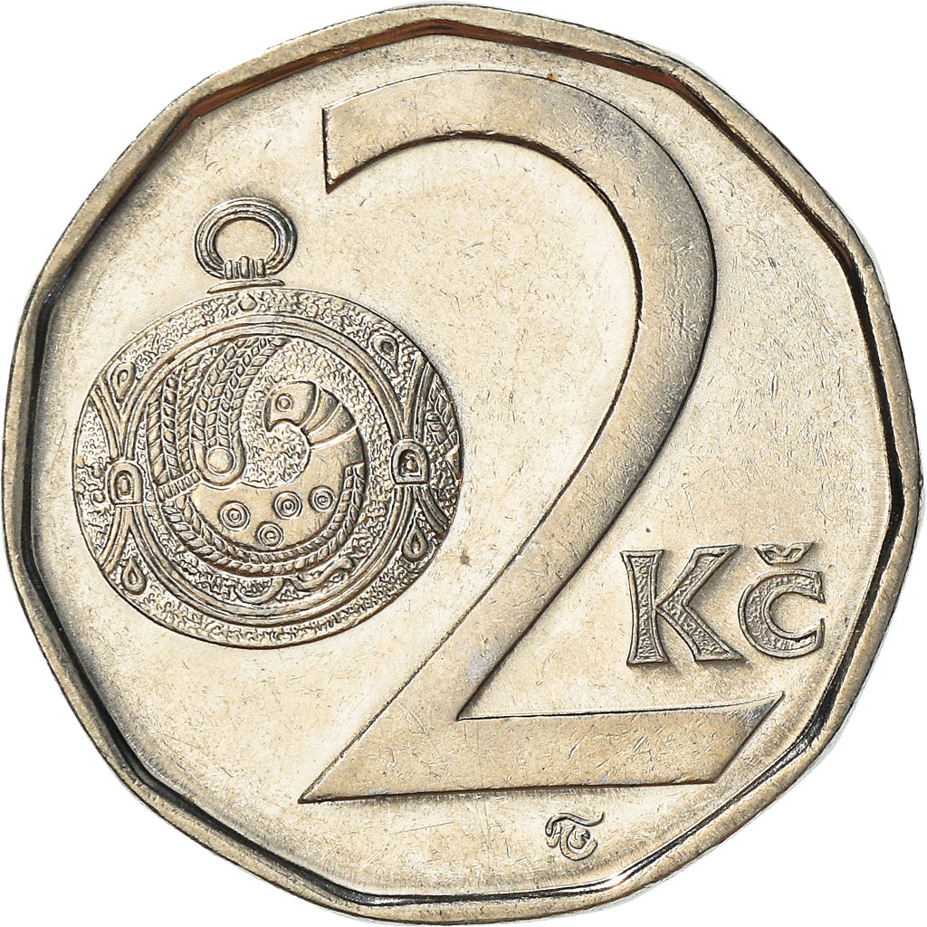 Monnaie, République Tchèque, 2 Koruny, 1998, TB+, Nickel plated steel, KM:9