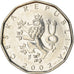 Moneta, Repubblica Ceca, 2 Koruny, 2002, MB+, Acciaio placcato nichel, KM:9